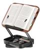 Viozon Tabletop Reading Music Stepless Height Metal Includes Small Item Storage Wood Ideal for and Stationery Bookstand, Stand, Stand, 360-Degree