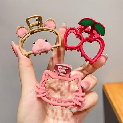 Kawaii Mädchen Haarspange Bär Kirsche Katze Legierung Haarspangen Clips für Frauen Haarschmuck Koreanisch Trendy Kopfschmuck Haarnadeln