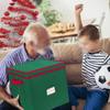 Christmas Ornament Storage Box Made With Durable-Oxford Polyester Material Holds Up To 64 Holiday Ornaments Decoration Balls