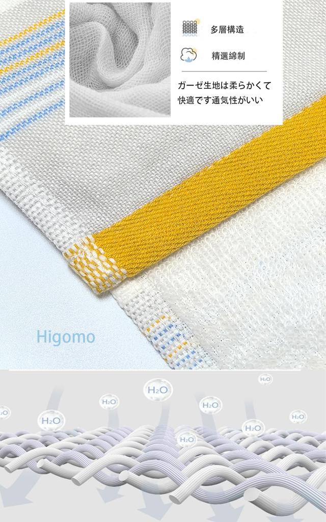 Mullwindel Gesicht Baumwolle von 2 74cm H x 34cm und Sanft zur Haut Handtuch, Schnelltrocknend, Fluoreszenzfrei, 100% (Farben festlegen), W, Langlebig, Antibakteriell,