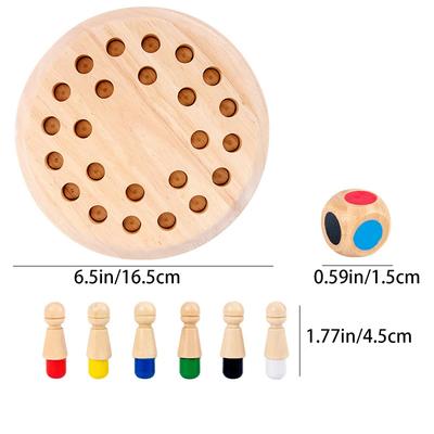 Party Game Wooden Memory Matchstick Chess Educational Intelligent Logic Game Toy Parent-Child Interaction Toy Kid Gifts