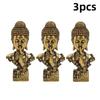 1/3Pcs Brass Silent Buddhism Statue Desktop Ornament Vintage Buddhism Decoration Pocket Figure Home Office Decor