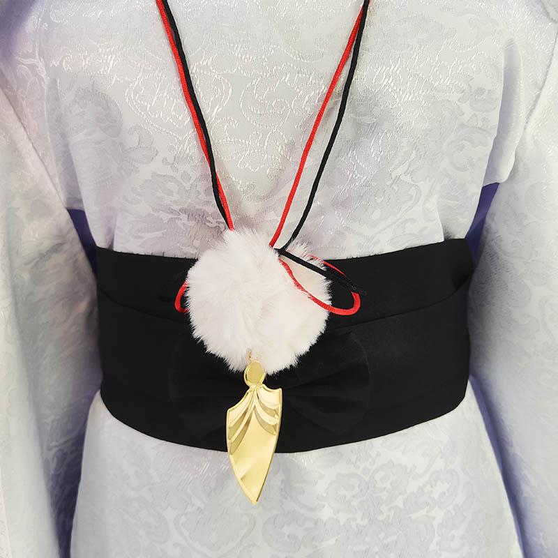 Wanderer Cosplay Costume Textured Fabric Kunikuzushi Kimono With Headscarf  For Anime Comic Con Balladeer Scaramouche Outfits