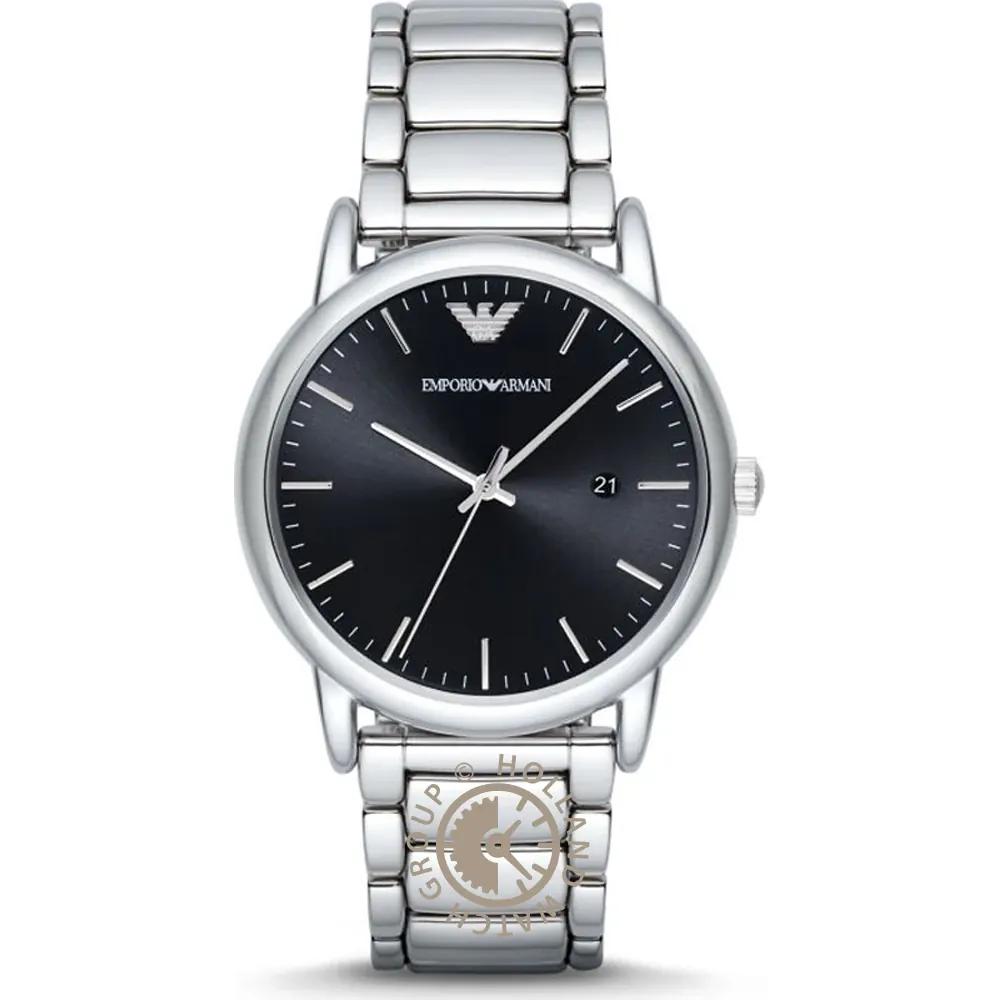 Emporio Armani Luigi Black Metal Men s Quartz Watch AR2499 чёрный