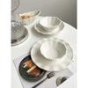 Ceramic Pearl Plate Breakfast Sense Dessert Bow Bread Dish Tableware