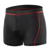 Cycling Underwear, Bicycle Shorts for Men And Women, Silicone Padded Shorts for Mountain Bikes And Road Bikes, Seat Cushion, Black And Red, XXL