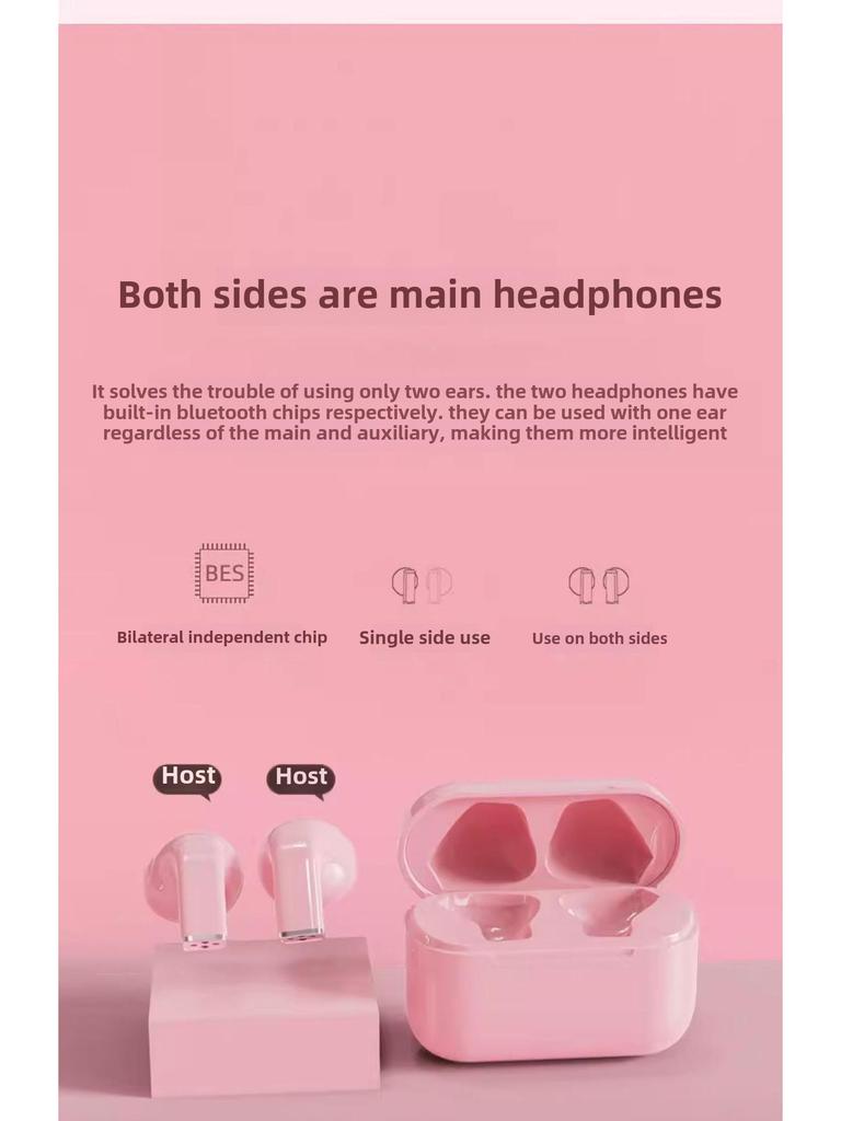 "2024 Wireless Semi Bluetooth Headset for Women - Long Battery Life