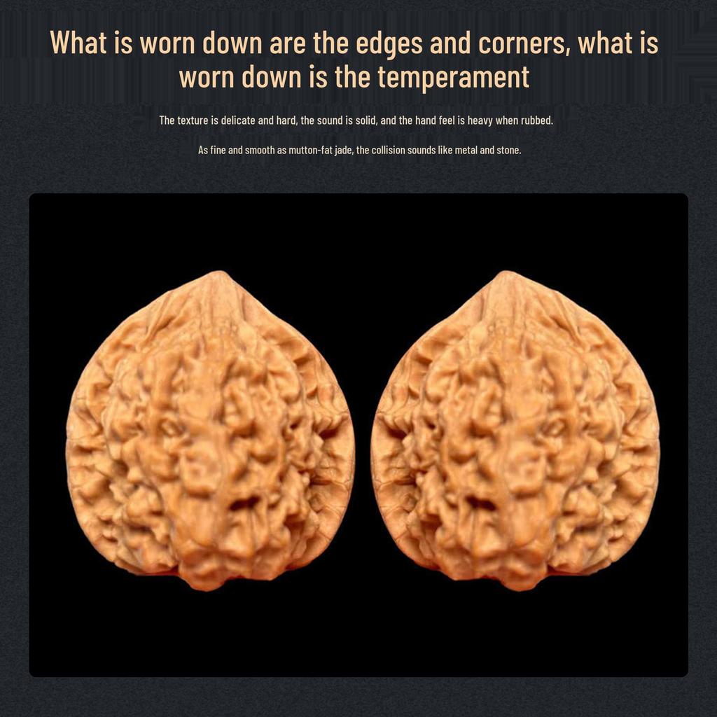 Old Tree High Toss Wenwan Walnut: Wang Yong Official Hat Tower Lion Hand Piece String