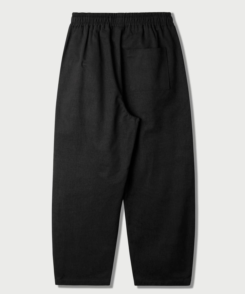 JEMUT Cotton Peach Wide Elastic Waist Pants Black Mmlp2673