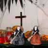 Unique Halloween Witch Broom Decors Stylish Black Witch Broomsticks Display Ornament for Halloween Party Decoration