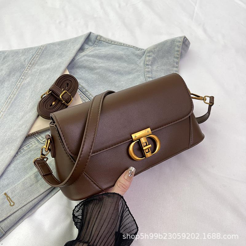 Autumn New Fashion Baguette Bag Women's Texture Trend Women's Hand Armpit Bag Crossbody Shoulder Bag