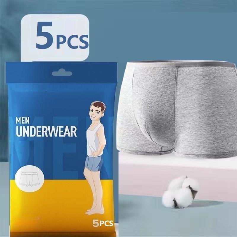 Calzoncillos bóxer desechables de algodón para hombre - Empaquetados individualmente