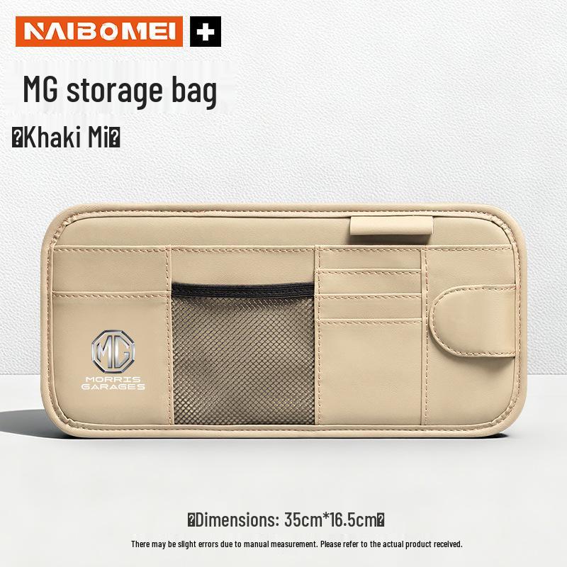 Compatible Clips and Sun Visor Storage Bags for MG6, MG5, ZSE, ZS, Ruifeng, GS, Linghang HS Car Glasses