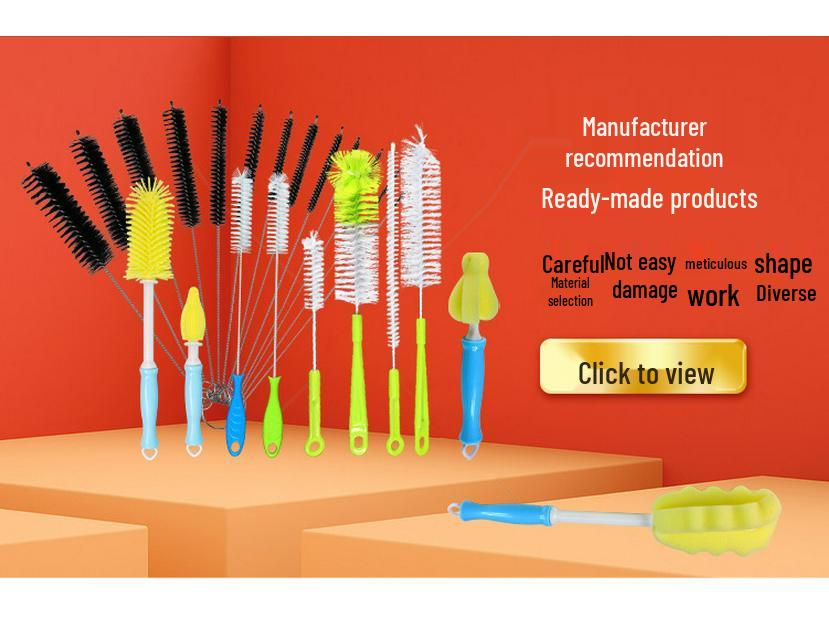 Test Tube Straw & Cup Cleaning Nylon Brush Set for Insulated Cups, Wine Glasses & Tea Cups