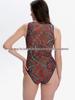 Women's Russian Deep V Mesh One-Piece Swimsuit