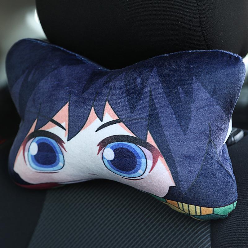 

Anime Demon Slayer Car Neck Pillow Kimetsu No Yaiba Manga Tanjirou Nezuko Cartoon Cute Cushion Pillow Decoration Gifts