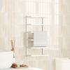 Vidaxl Towel Rack, White, 24X12X48 Cm, Steel