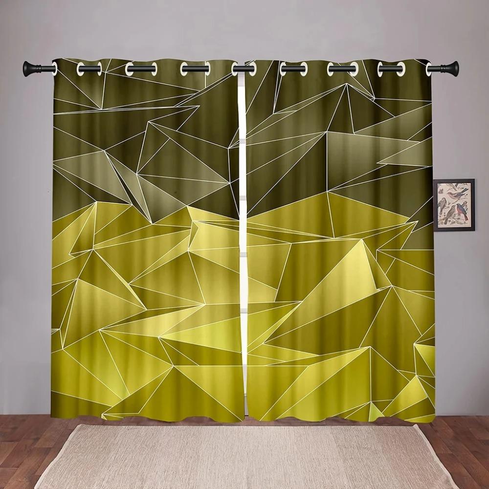 Glossy Luxury Texture Surface BlinkBlackout Window Curtains for Bedroom Living Room Bathroom Kicthen Door Hall High Shading New