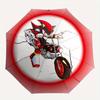 Sonic the Hedgehog Shadow Motorcycle T Shirt  Officially Licensed Sonic Shirt Umbrella, Portable 3 Fold Compact Umbrella for Men & Women,S193