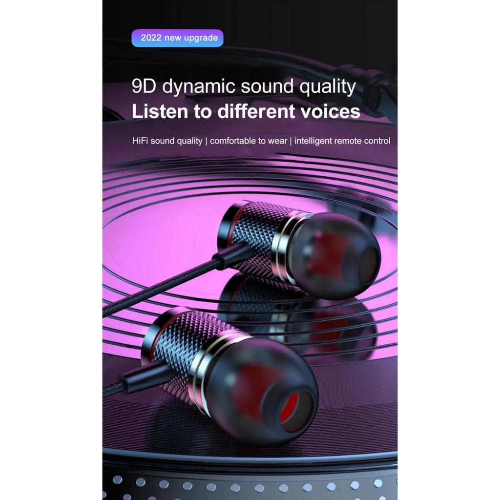 Wired Headphones DAC Type-C 3.5mm Headset 9D Bass Stereo Earbuds In-Ear Handsfree Earphones for S20 S10 POCO
