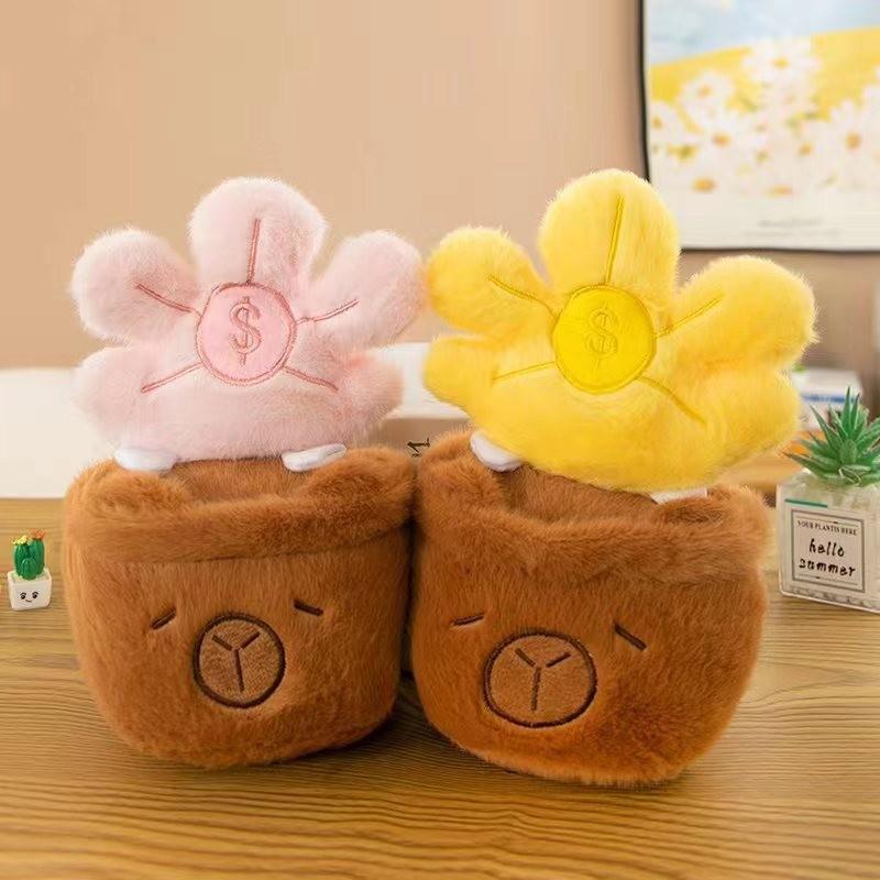 Premium Eight-inch Machine Doll Plush Toy Wedding Throwing and Pushing Event Gift Capybar Doll