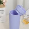 1 st Plastmugg med sugrör Dubbellagers Vattenflaskor Kaffemugg Återanvändbar Hårdplastmugg Med Lock Dryckesvaror Gåva