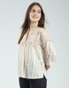 MONTE CARLO Womens Printed Band Neck 3/4 Sleeve Regular Fit Top