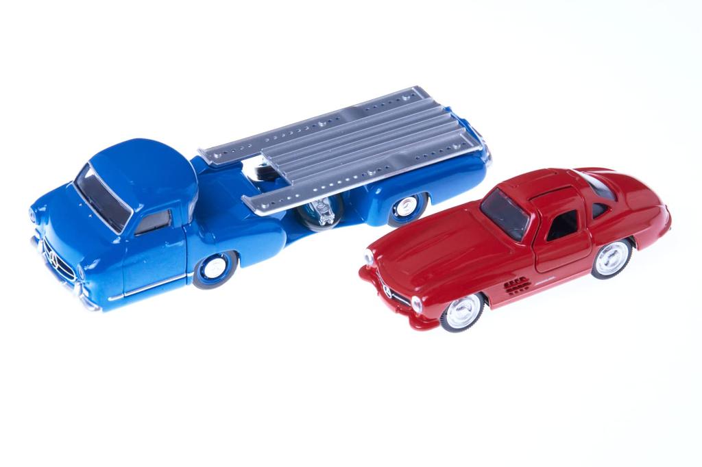 NOREV Mini Car Mercedes Benz Transporter Benz 300SL Set 1/64 [Item]