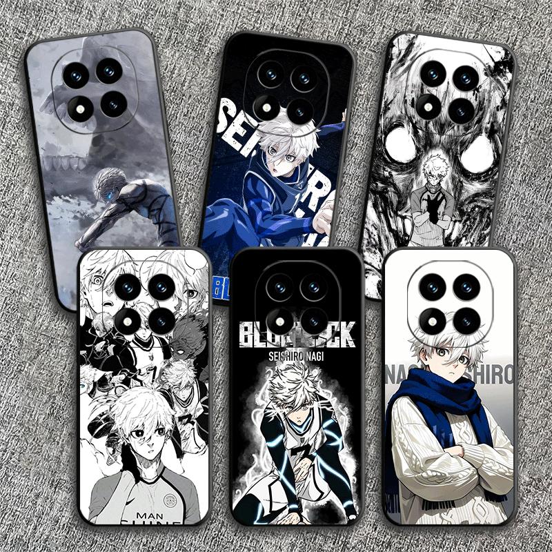 Blue L-Locks Nagi Seishiro Soft Phone Case for Xiaomi Redmi Note 12 13 14 15 Pro Plus 11 12S 11S 11T 10 4G Black Cover Back Shel