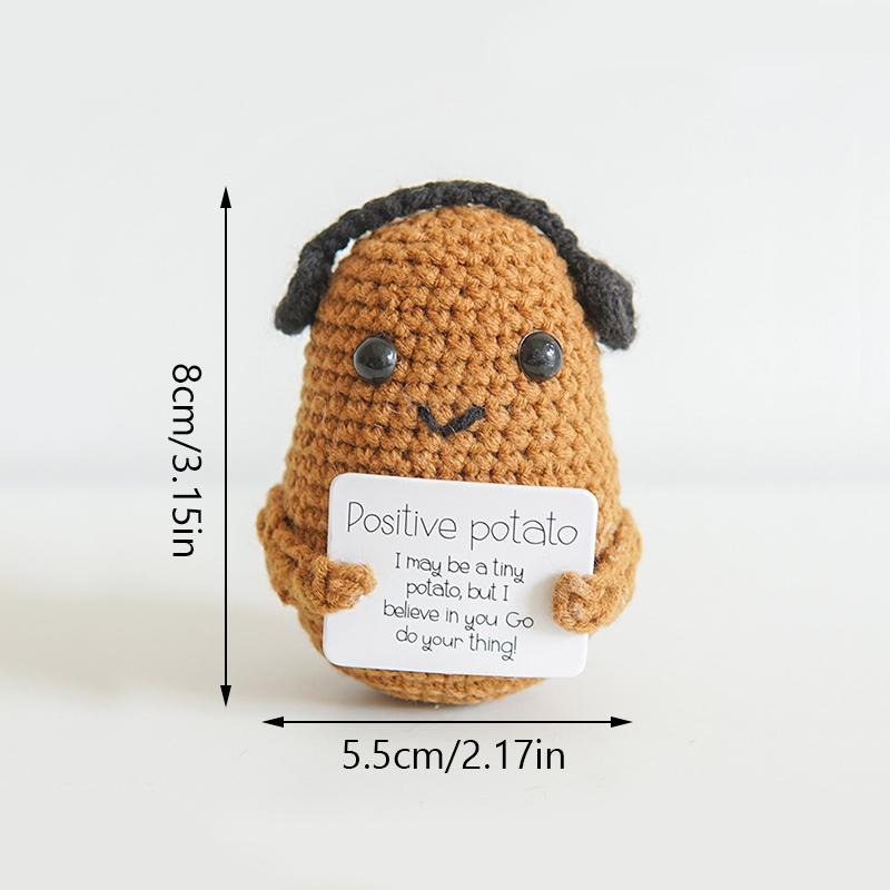 1PC Handmade Crochet Fruit Ornament Cute Cartoon Artificial Fruit and Vegetable