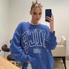 Sweatshirt Women Oversized Pullovers Heart Printed Sweatshirts  Long Sleeve Tops 2022 Spring Autumn Casual Loose O-neck