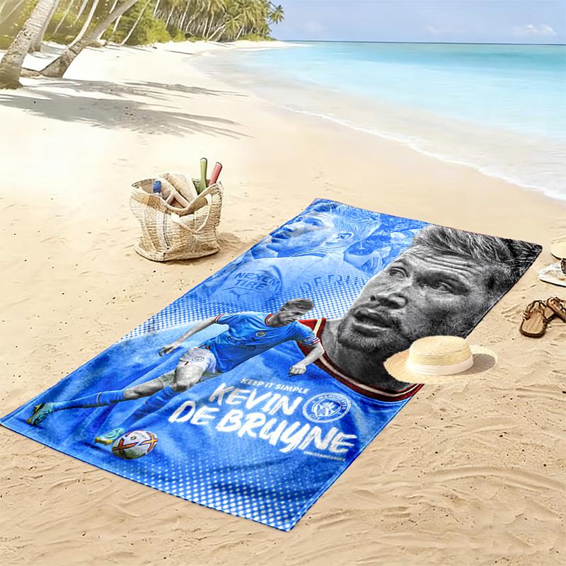 Kevin De Bruyne Ultimate Midfield Maestro Beach Towel Beach Towel For Vacation Photos Portable For Travel Absorbent Bath Towel Swim