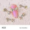 Japanese Style Rhinestone and Pearl Bow Nail Art Accessories