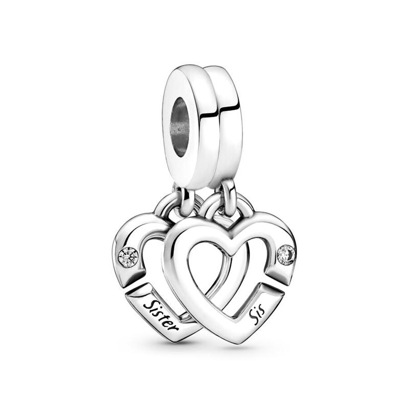 Star Heart Butterfly Lock Charm Bead Pendants for Original Snake Chain Silver Jewelry Gift