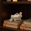 Funny Trick Toys Realistic Bathtub Skeleton Statue, Scary Prank Toy for Desk Haunted Unique Gift Friends House Decor, Spooky Mini Skull Ornament Party