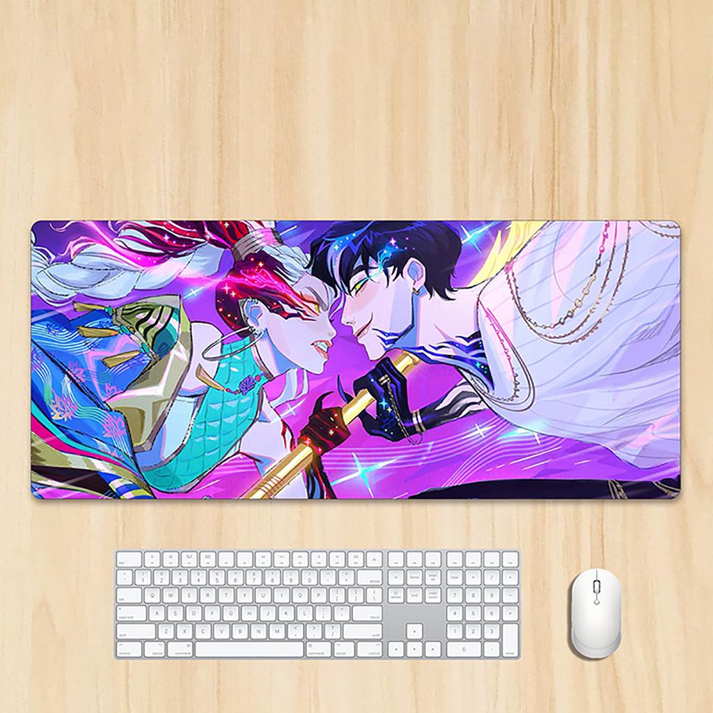 Gaming Mouse Pad, Rubber Base, Thick Desk Mat For Computer And Laptop