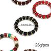 New Acrylic Round Beads Elastic Bracelets for Women Men Retro Colorful Resin Geometric Beaded Bracelet Statement Jewelry Gift