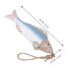 Hand Carved Wooden Fish Wall Hanging Nautical Coastal Decor Rustic Mediterranean Vintage Fish Shape Wall Ornament for Beach Home