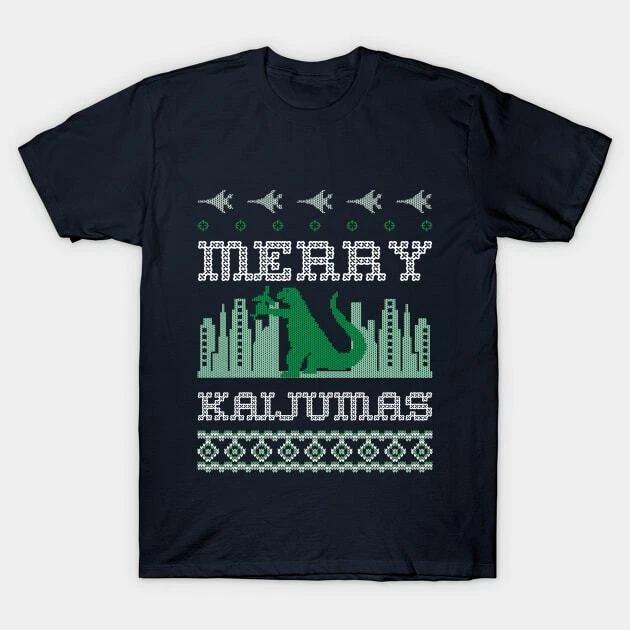 MERRY KAIJUMAS Ugly Sweater Made in Australia T-Shirt L