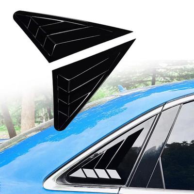 Sleek Black ABS Rear Side Windows Covers for For A3 S3 For Sedans