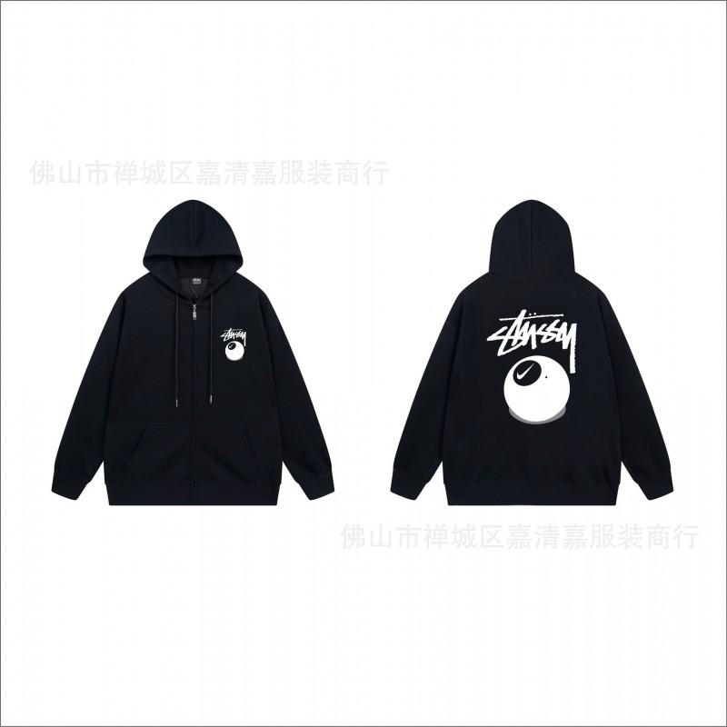 Unisex mikina s kapucí na zip s potiskem Bavlněný svetr Lehká podzimní zimní neformální svrchní oblečení