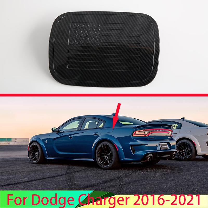 Для Dodge Charger 2016- Автоаксессуары Накладка на крышку бензобака в стиле карбона Автостайлинг Отделка Защитная для масла и топлива