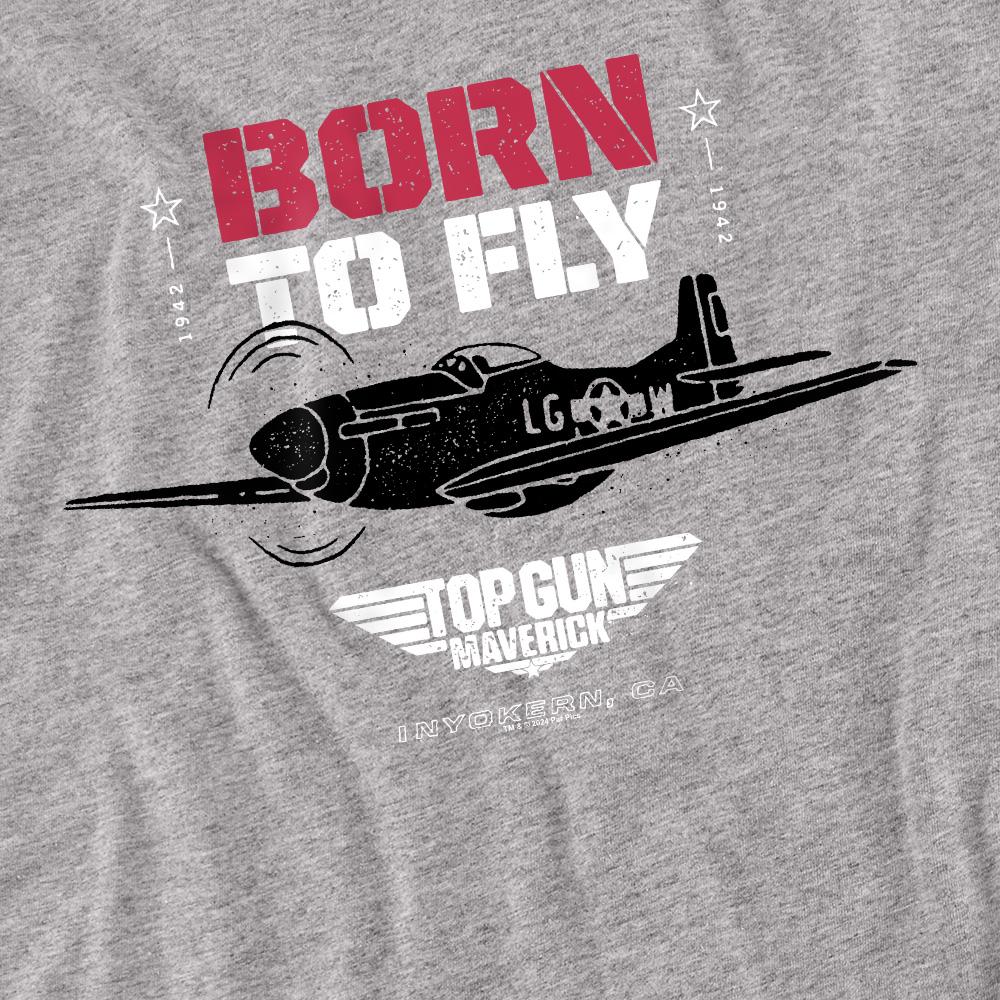 Top Gun Unisex Adult Born To Fly T-Shirt