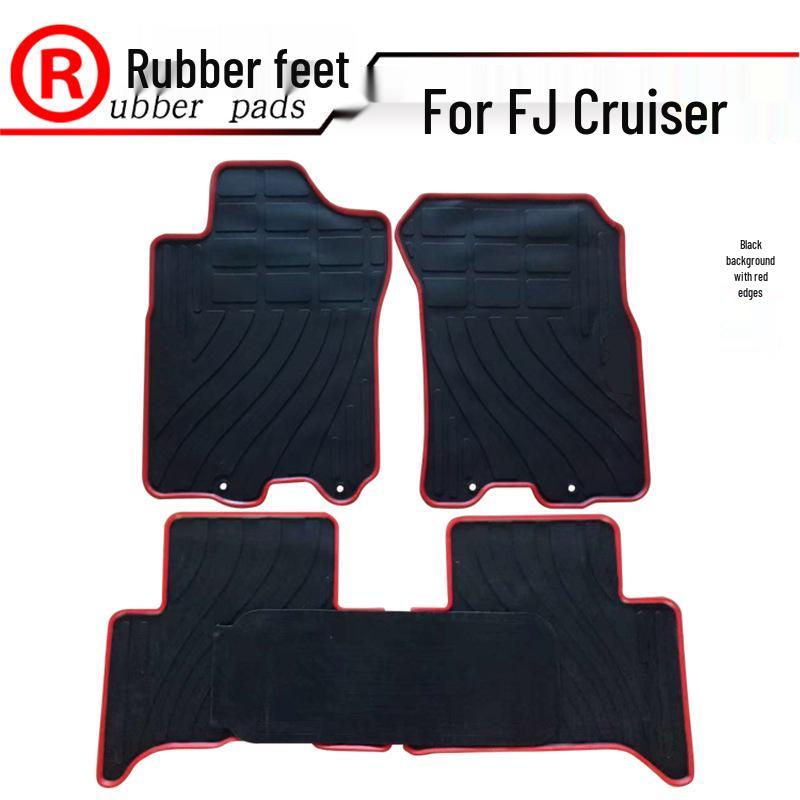

Waterproof Rubber Floor Mats for FJ Cruiser: Pedal, Foot, and Footrest Mats Full Set