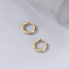 European and American Simple and Fashionable High -level Sensor Circle Ears Female Ring Women