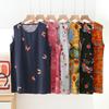 Débardeur sans manches à col rond en coton et rayonne pour femme Coupe ample Décontracté Mature pour l'été Tenue d'extérieur Hauts en T-shirt