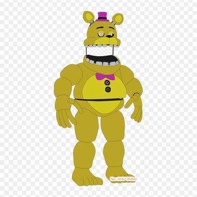 Fredbear Five Nights At Freddy's Five Nights At Freddy's 4 Five Nigh Transferencias termoadhesivas para ropa Camiseta Bolsa Pegatinas de transferencia de calor Parches para planchar