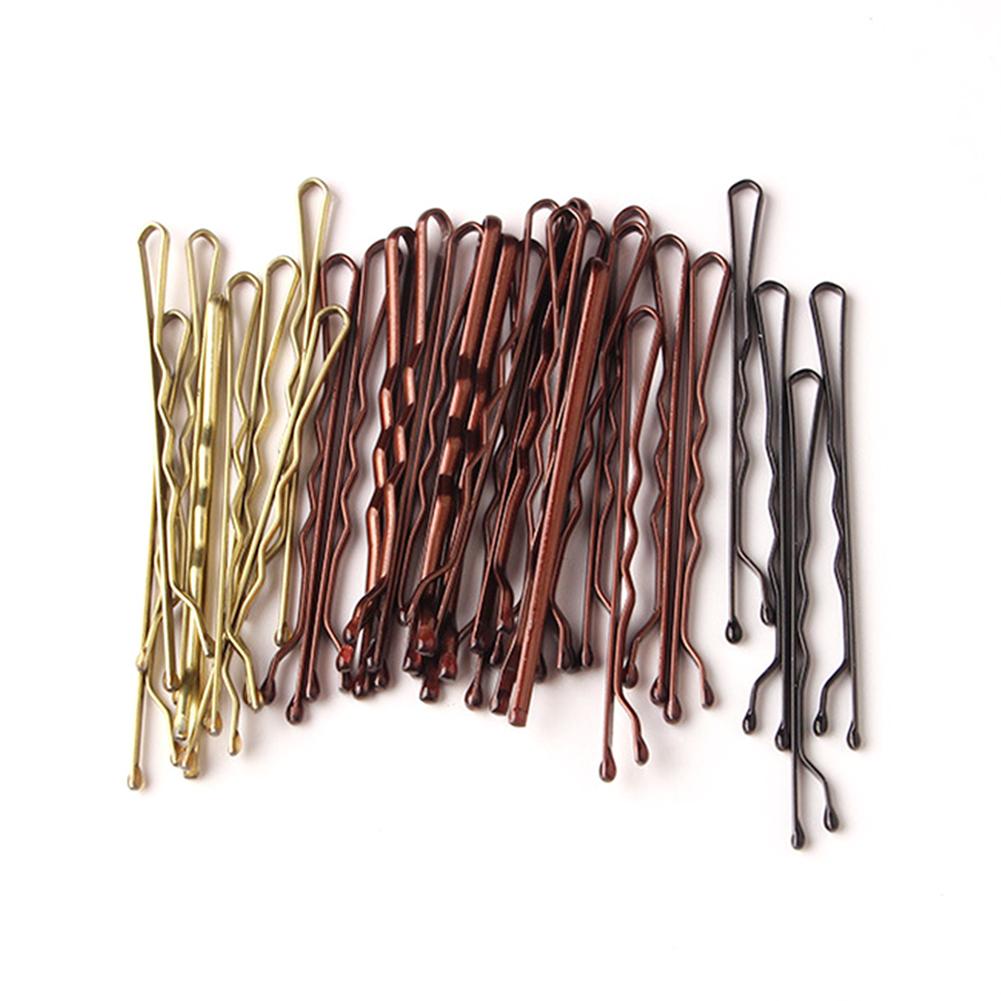 50 Stück/Packung Schlichte Legierungs-Haarspangen Hohe Elastizität Langlebig Wellenklammer Haarnadeln Kopfschmuck Haaraccessoire