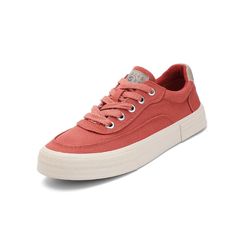 Herbsttrend Herren Canvas Schuhe: Neu, Bequem, Atmungsaktiv, Koreanischer Stil, Schnür-Freizeit-Skate-Sneakers