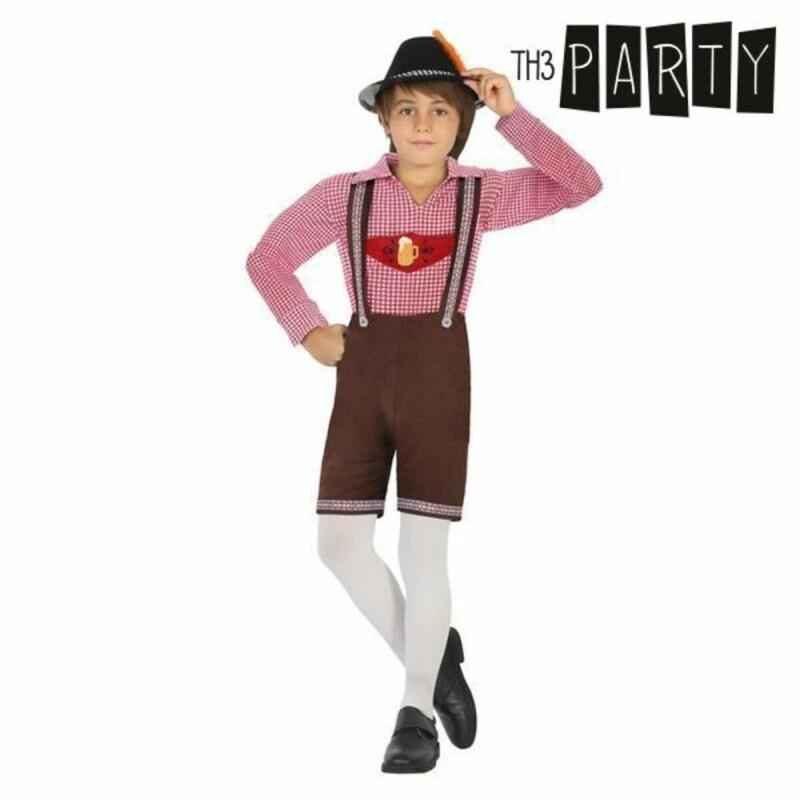 Th3 Party-Disfraz para Niños Alemán Marrón (3 pcs) 7-9 Años